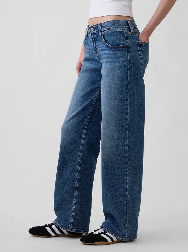 Jeans med ekstra lav midje i 90-tallsstil