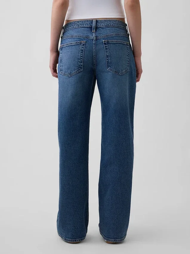 Jeans med ekstra lav midje i 90-tallsstil