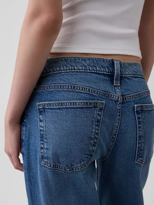 Jeans med ekstra lav midje i 90-tallsstil