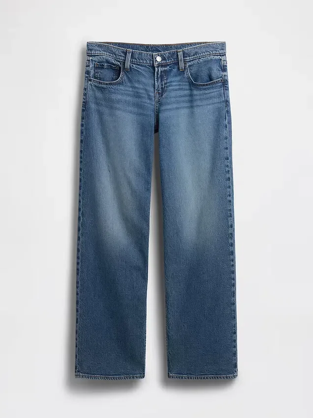 Jeans med ekstra lav midje i 90-tallsstil