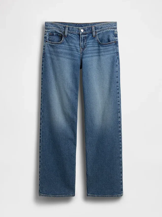 Jeans med ekstra lav midje i 90-tallsstil