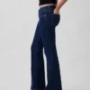 Jeans med ekstra lav midje, lange og smale
