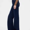 Jeans med høy midje og avslappet, utvidet ben