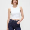 Jeans med høy midje og avslappet, utvidet ben