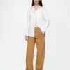 Jeans med høy midje og bred benform