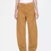 Jeans med høy midje og bred benform