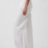 Jeans med høy midje og bred benform