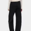 Jeans med høy midje og bred benform