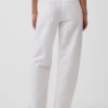 Jeans med høy midje og bred benform