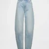 Jeans med høy midje og bred benform