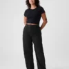 Jeans med høy midje og bred benform