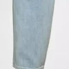 Jeans med høy midje og bred benform