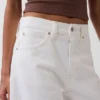 Jeans med høy midje og bred benform