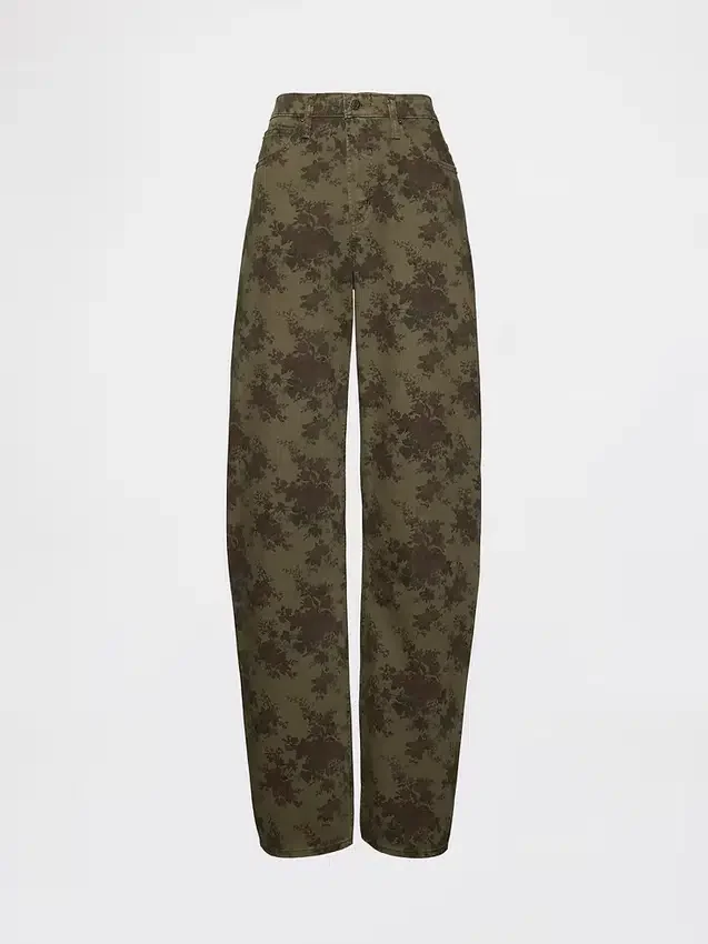 Jeans med høy midje og bred benform