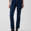 Jeans med høy midje og utvidet ben