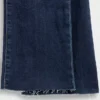 Jeans med høy midje og utvidet ben
