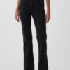 Jeans med høy midje og utvidet ben i 70-tallsstil