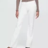 Jeans med høy midje og utvidet ben i 70-tallsstil