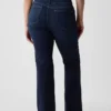 Jeans med høy midje og utvidet ben i 70-tallsstil
