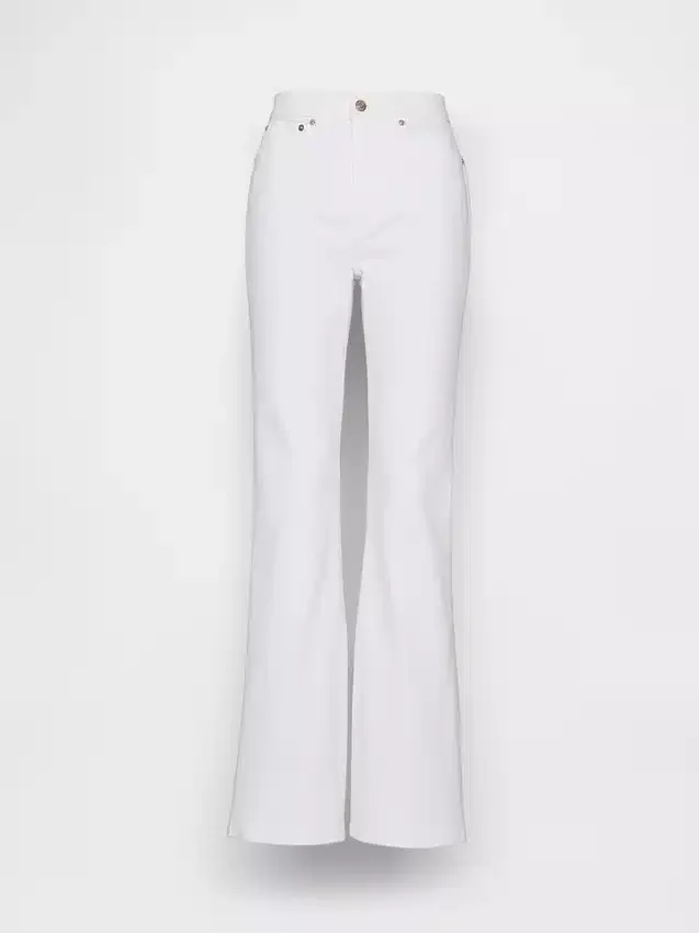 Jeans med høy midje og utvidet ben i 70-tallsstil