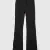 Jeans med høy midje og utvidet ben i 70-tallsstil