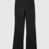 Jeans med høy midje og utvidet ben i 70-tallsstil