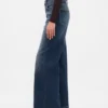 Jeans med høy midje og vid benbredde