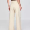 Jeans med høy midje og vid benbredde