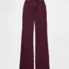 Jeans med høy midje og vid benbredde