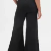 Jeans med høy midje og vid benvidde