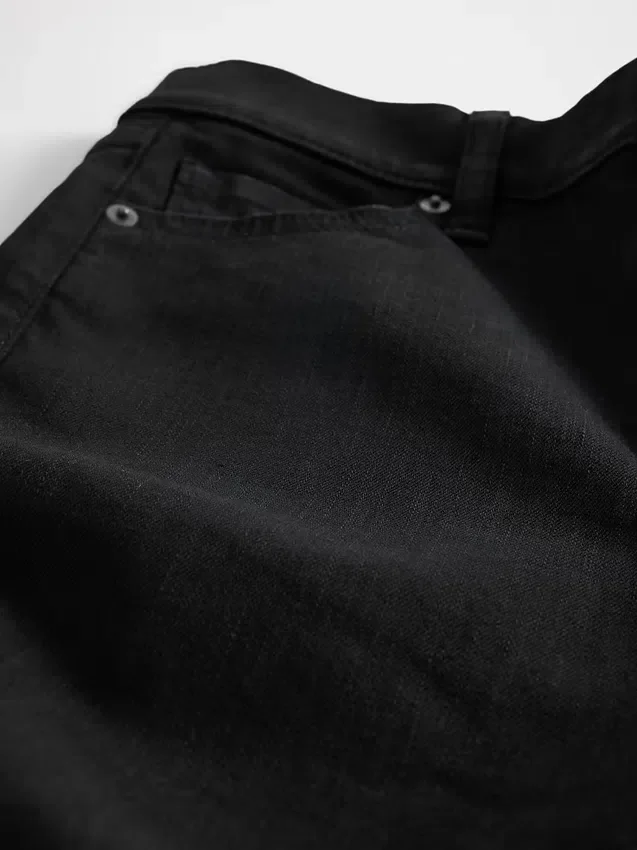 Jeans med høy midje og vid benvidde