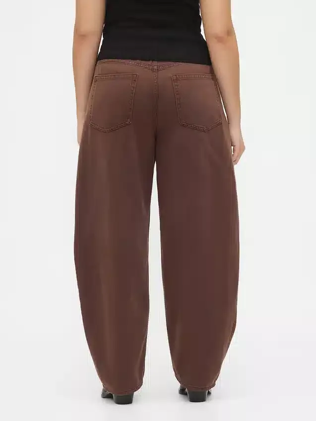 Jeans med høy midje, ultramyk og krysset snitt