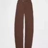 Jeans med høy midje, ultramyk og krysset snitt