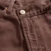 Jeans med høy midje, ultramyk og krysset snitt