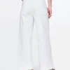 Jeans med høy midje, vid benvidde og ankelengde