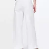 Jeans med høy midje, vid benvidde og ankelengde