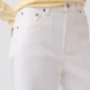 Jeans med høy midje, vid benvidde og ankelengde