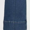 Jeans med høy midje, vid benvidde og ankelengde