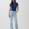 Jeans med lav midje, lange og smale