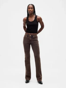 Jeans med lav midje, lange og smale