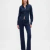 Jeans med lav midje, lange og smale