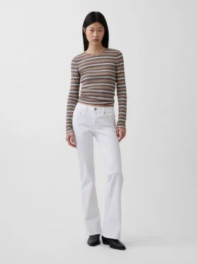 Jeans med lav midje, lange og smale