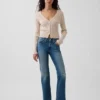 Jeans med lav midje, lange og smale