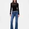 Jeans med lav midje, lange og smale