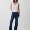 Jeans med lav midje, lange og smale