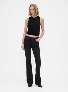 Jeans med lav midje, lange og smale