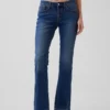 Jeans med lav midje, lange og smale