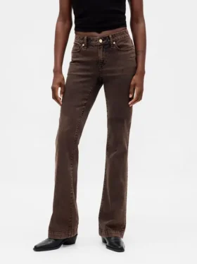 Jeans med lav midje, lange og smale