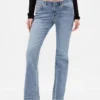 Jeans med lav midje, lange og smale