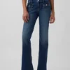 Jeans med lav midje, lange og smale
